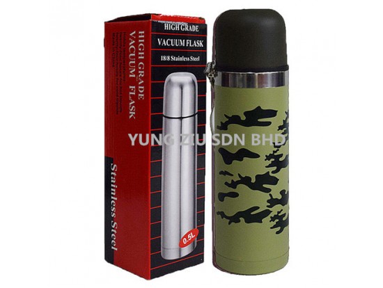 500#350ML CAMOUFLAGE STAINLESS STEEL VACUUM FLASK